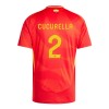 Original Fußballtrikot Spanien Marc Cucurella 2 Heimtrikot EURO 2024 Für Herren